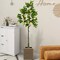 2PCS Artificial Lemon Tree 5.2 FT Tall Fake Plant Office Decor w/Lemon Fruits